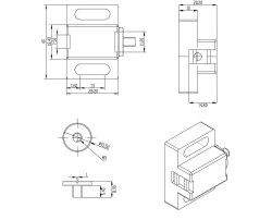 Магнитная защелка для профилей серий 30,40,45